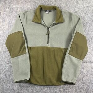 REI‎ Co Op 1/2 Zip Fleece Men's Medium Green Gorpcore Hiking Camping